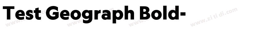 Test Geograph Bold字体转换